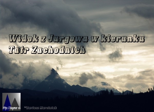 widok z Jurgowa w kierunku Giewontu